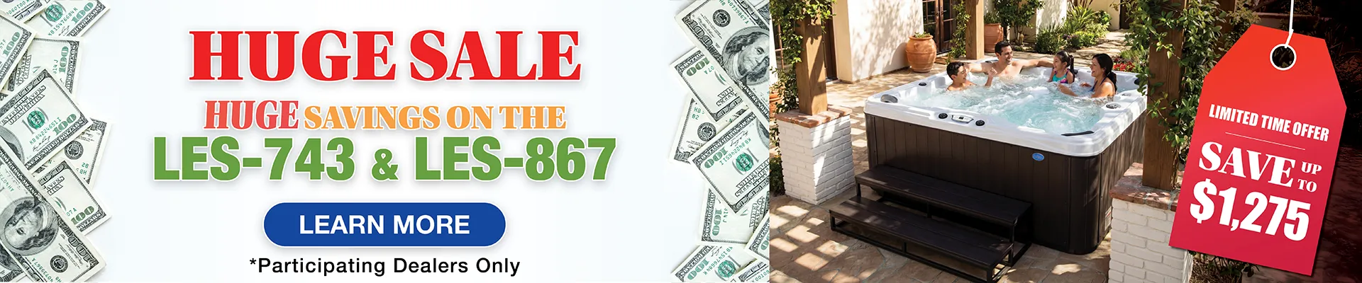 Calspas hot tub being used in a family setting - Meriden